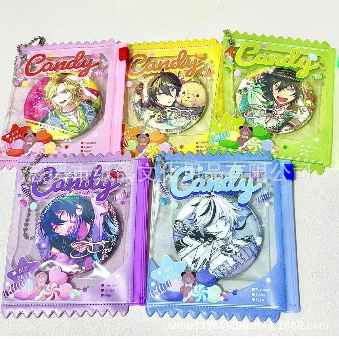card holder 5pcs Candy Bag Props Large Badge Storage Display Bag Pendant Protective Shell Card Doll