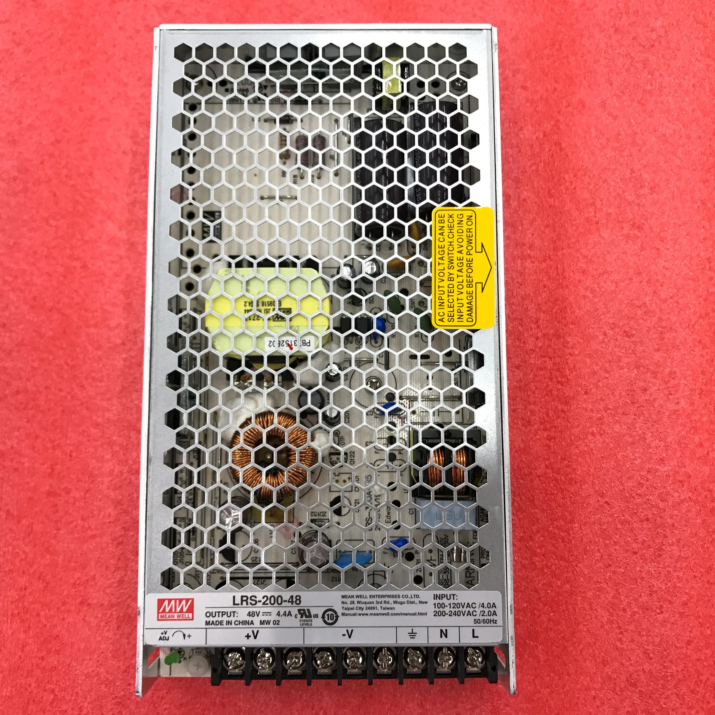 MEAN MELL LRS-200-3.3/4.2/5/12/15/24/36/48 200W 단일 그룹..