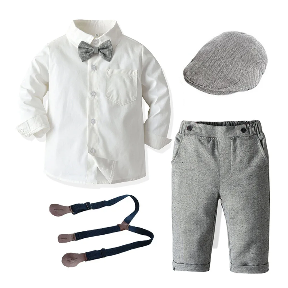 

Kid Boys Formal Party Outfits Clothes Set Wedding Birthday Toddler Boy Gentleman Handsome Children Elegant Suit 2 3 4 5 6 Years