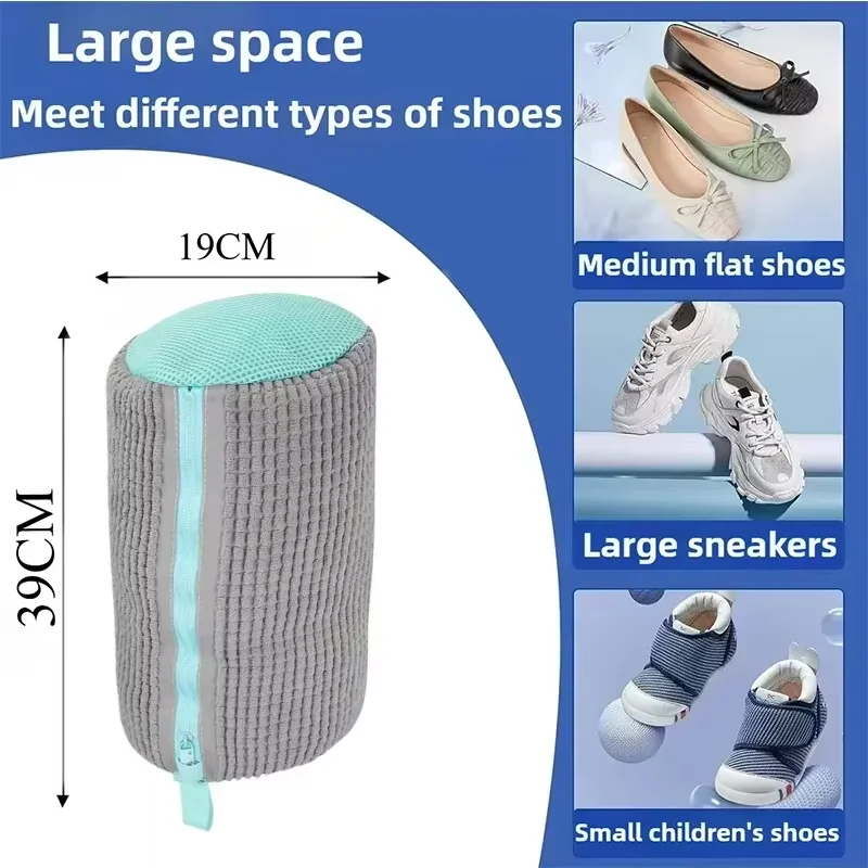 1PCS Wash Shoes Bag Padded Net Laundry Shoes Protector