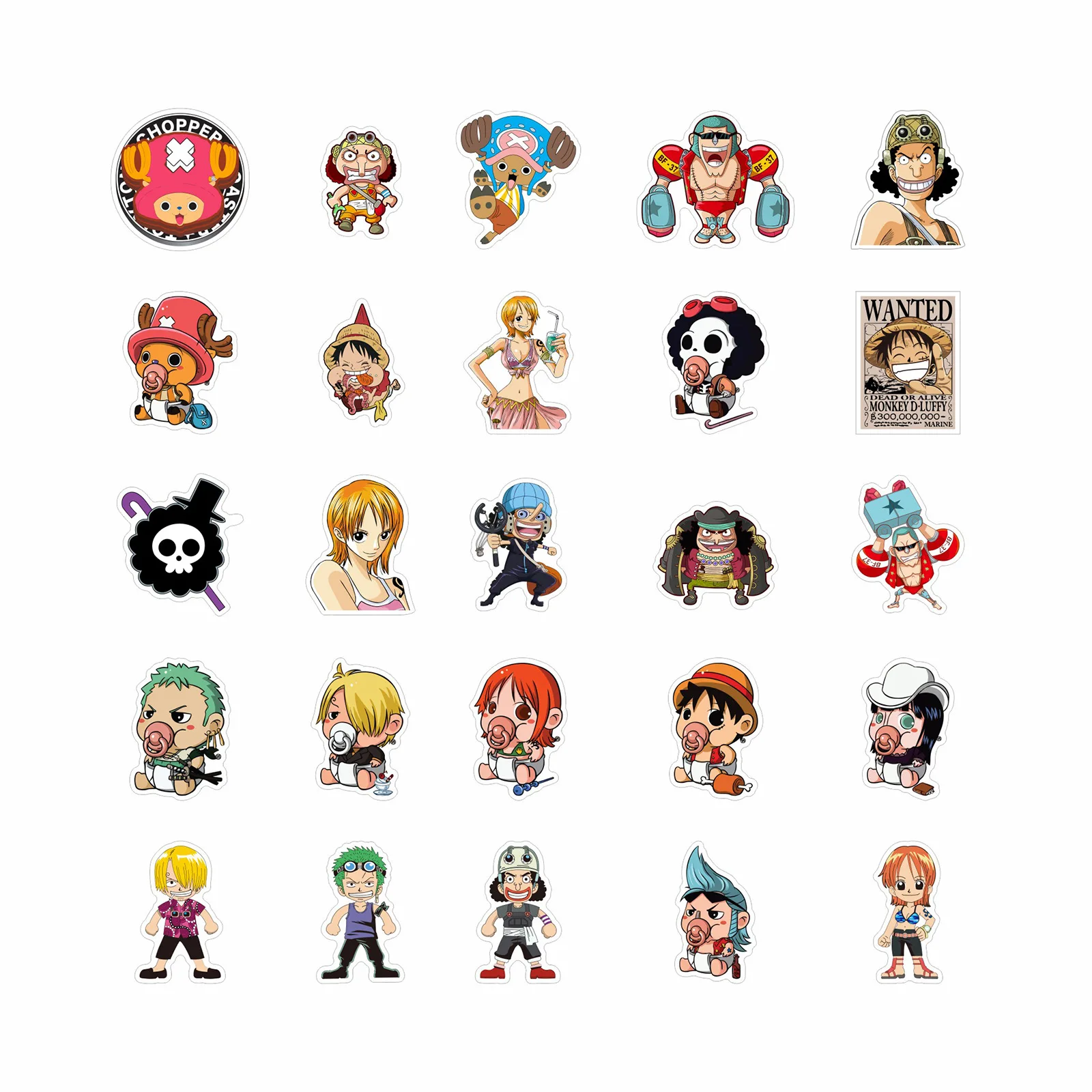 50/100pcs One Piece Luffy Stickers Anime Sticker Sticker Scrapbooking  Stationery Waterproof Decals For Laptop Suitcase Kid's Toy - Sticker -  AliExpress