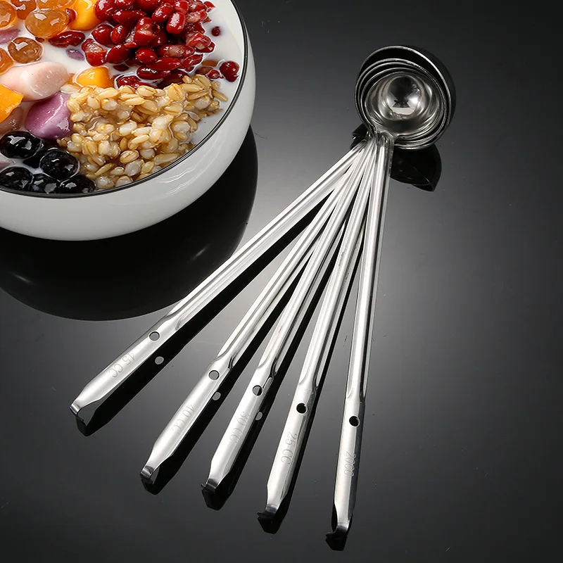 New Chinese Long Handle Ramen Spoon Hot Pot Soup Ladle Stainless Steel Tableware Multi-size Tablespoons Home Cooking Utensils