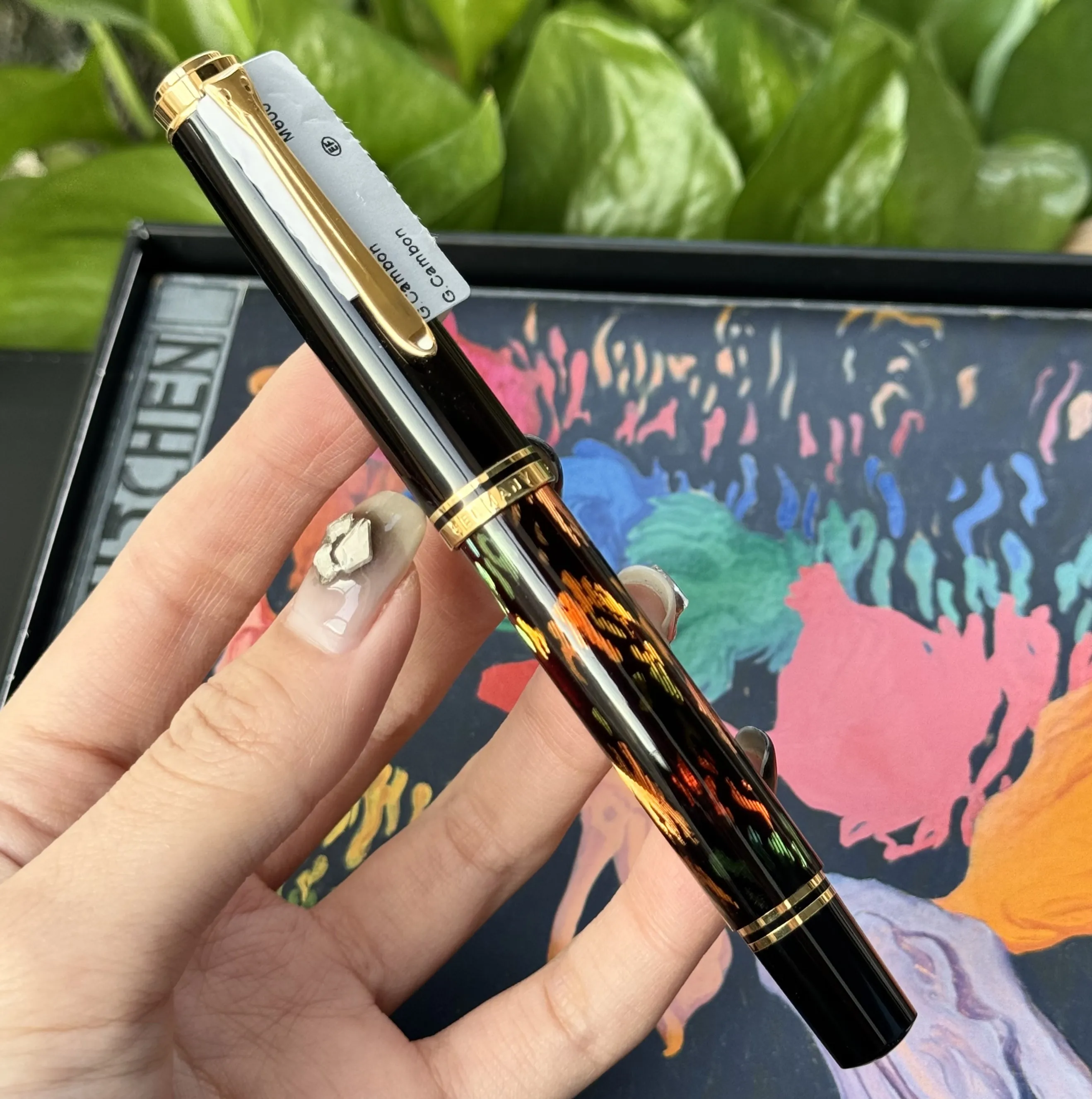 German Original Pelikan M600 Resin Fountain Pen 14K Gold Nib Art Collection Llimited Edition Gift Box Writing Pen