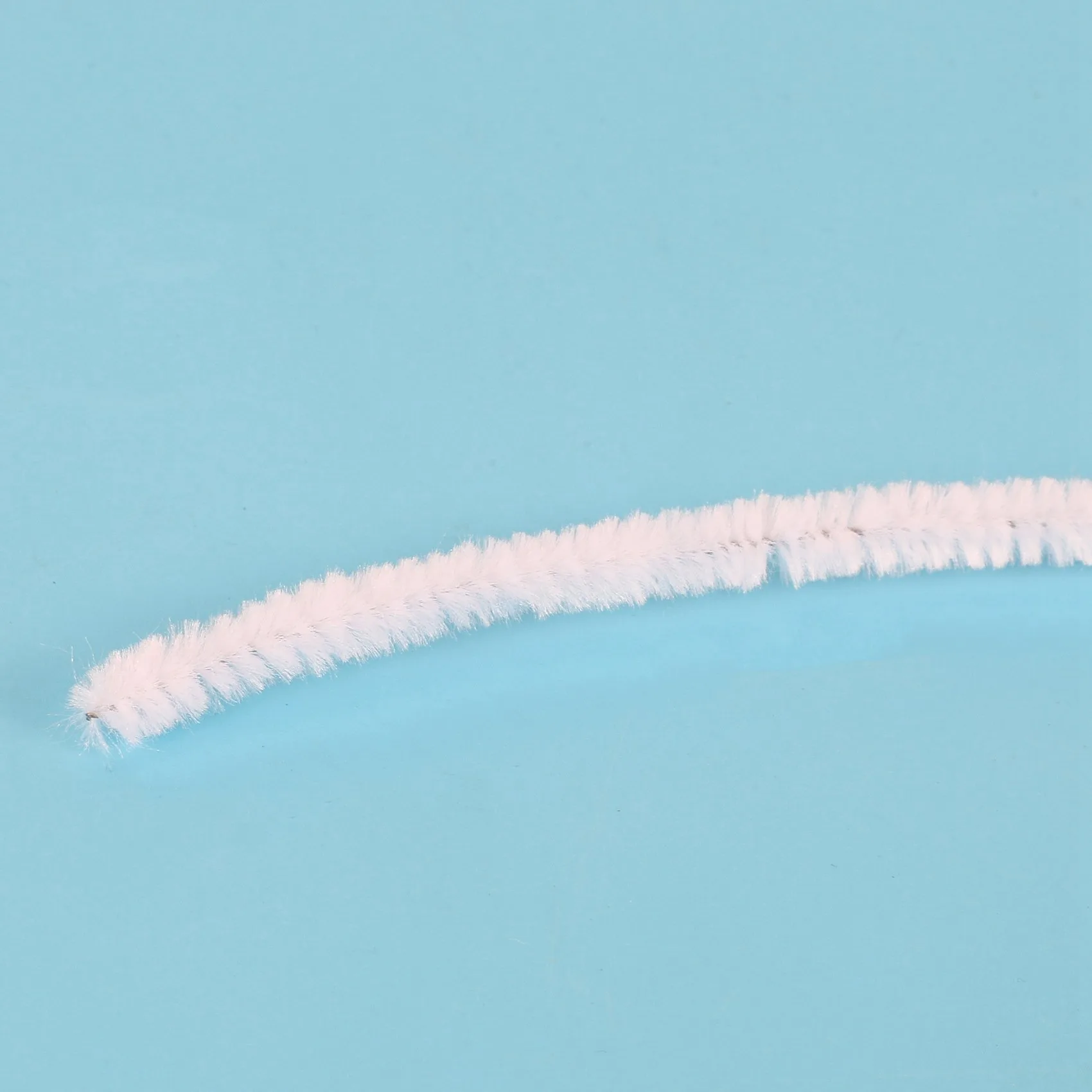 WOWFU-200개 30cm 크리에이션 파이프 클리너, 화이트