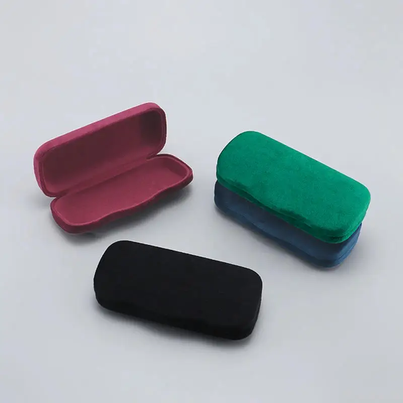 Velvet Metal Hard Shell Glasses Case Prevent Scratches Work and Study Essential Glasses Storage Box Eyewear Accessories