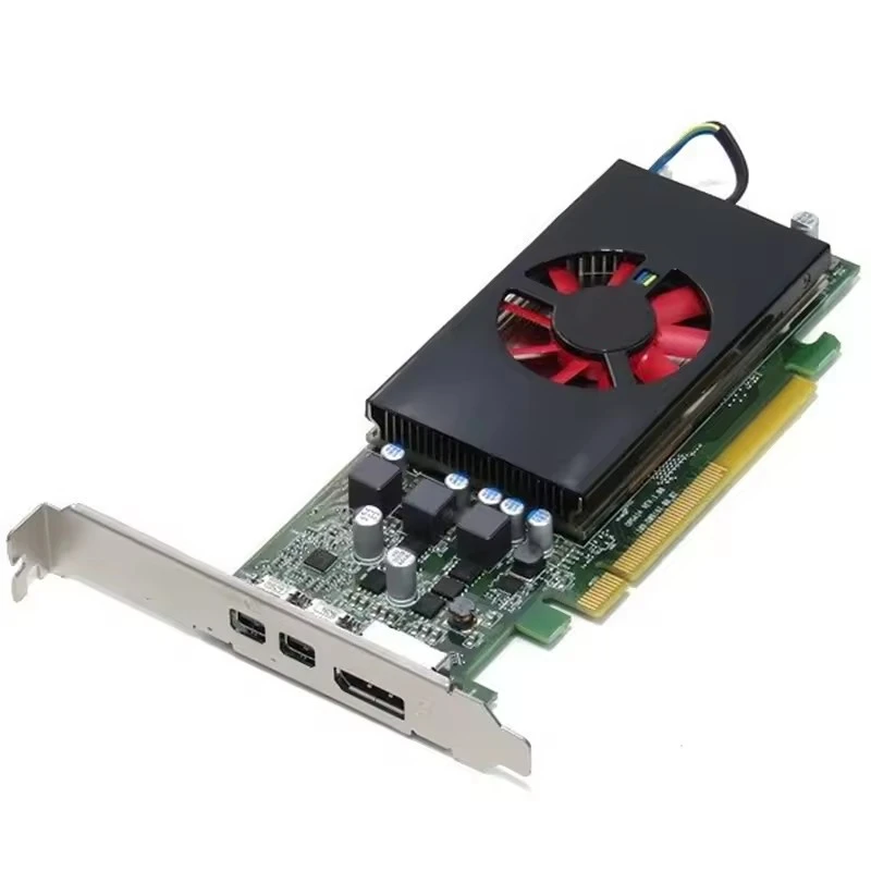 VBESTLIFE Scheda Grafica RX550, Scheda Grafica per Computer da 4 GB GDDR5 a 128 Bit con Ventole Singole 1183 6000 MHz, Scheda Grafica per Giochi PCI Express 3.0, Porte DP, DVI, HDMI