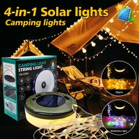 Solar Lights Outdoor Camping Light 10meter String Light Outdoor Tent Light RGB Atmosphere Light LED Flashlight with Hook ﻿ 1