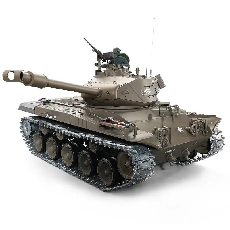 Henglong 3839 American M41 "Walker Bulldog" Remote Control Light Battle Tank Competitive Battle Model RC Toy Model 3