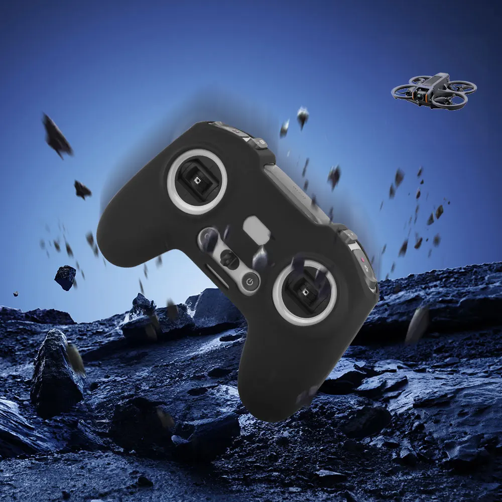 Détail du manchon silicone pour télécommande DJI Avata 2, texture antidérapante et anti-rayure