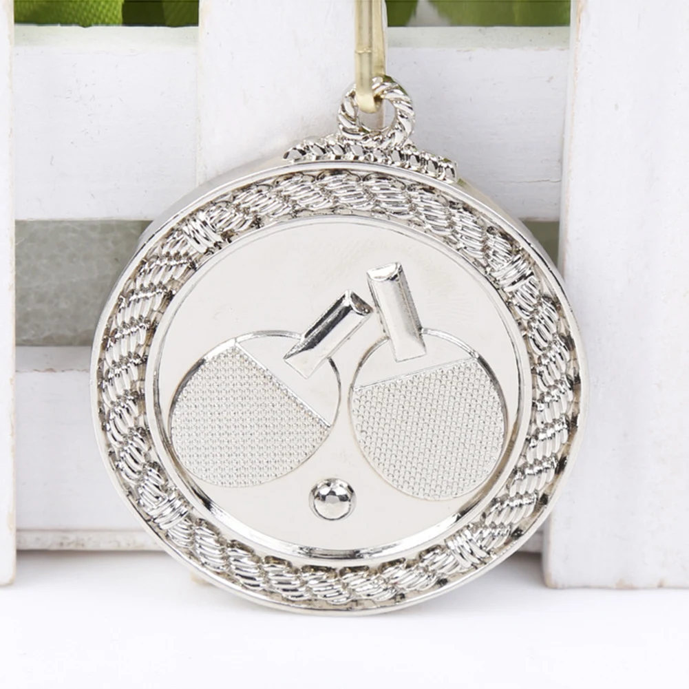 5cm Ping Pong Medal Table Tennis Award Medals Gold/Silver/Bronze Medal Sports Medals for Marathon Ball Games