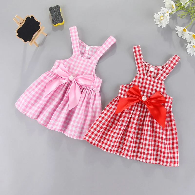 Puppy Spring Clothes Dog Fancy Dress for Small Breeds Dogs Pet Short Skirt Pomeranian One Piece Ropa Perro Costume Free Shipping
