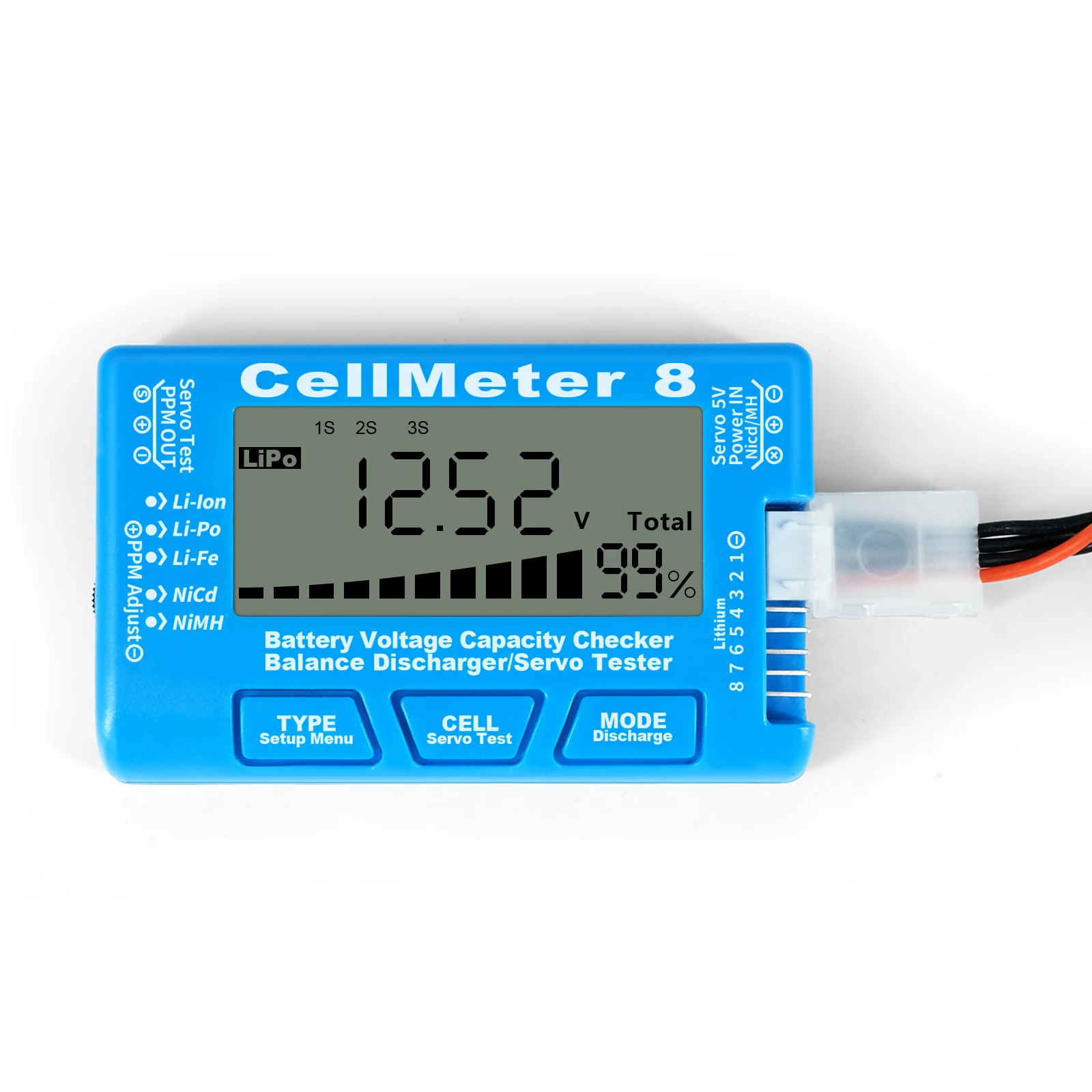 CellMeter 1-8S Testeur Batterie RC LiPo LiFe NiMH
