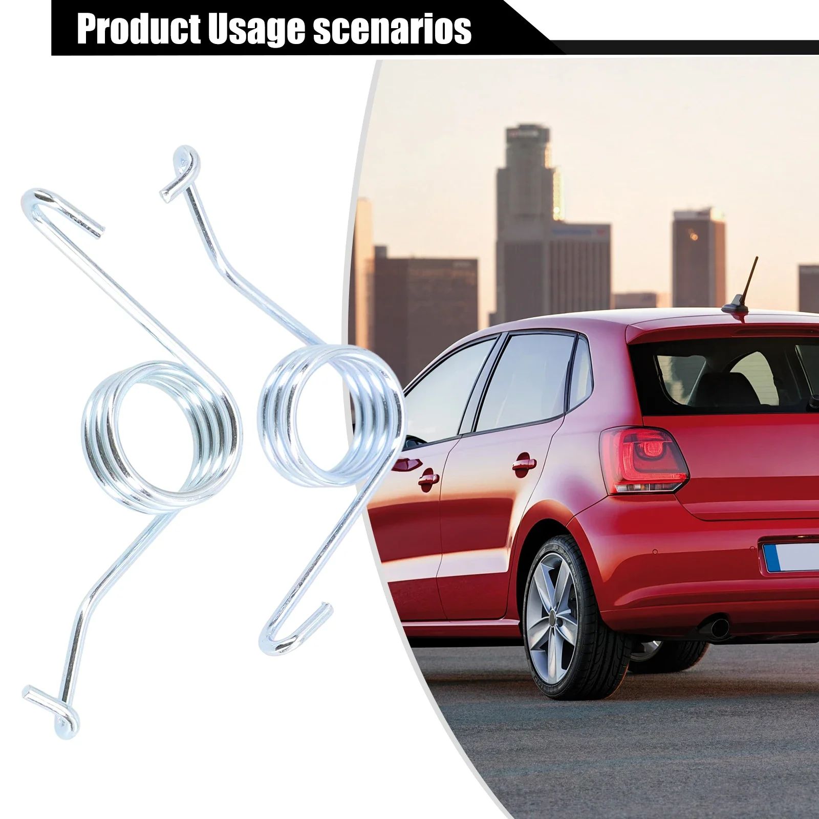 Handbrake Return Spring 1Pair Car Handbrake Return Springs Rear Parking Brake Lever Caliper Stainless Steel For Golf For Bora Sharan Transporter