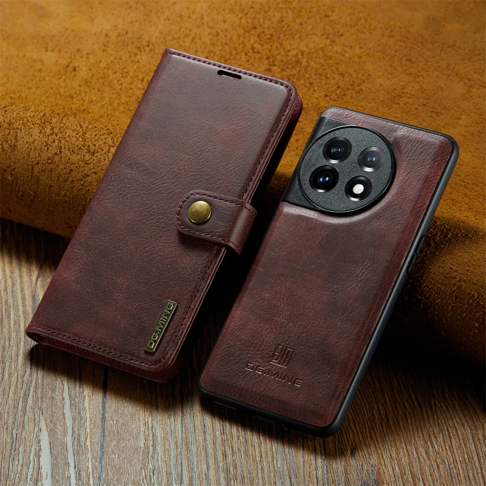 Premium 2-in-1 Detachable Magnetic Leather Wallet Case - Flip Folio Cover