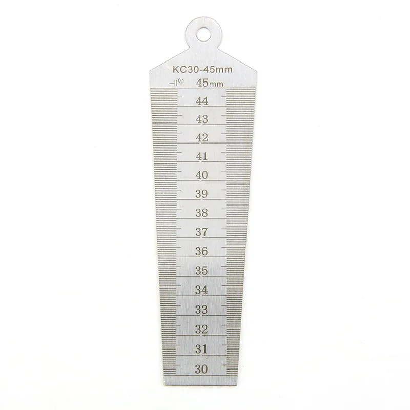 TYTURE Wedge Feeler Gauge Taper Gauge Conical Gaugs for Measurement Valve Thickness Measuring Probes Meter Tool feeler gauge