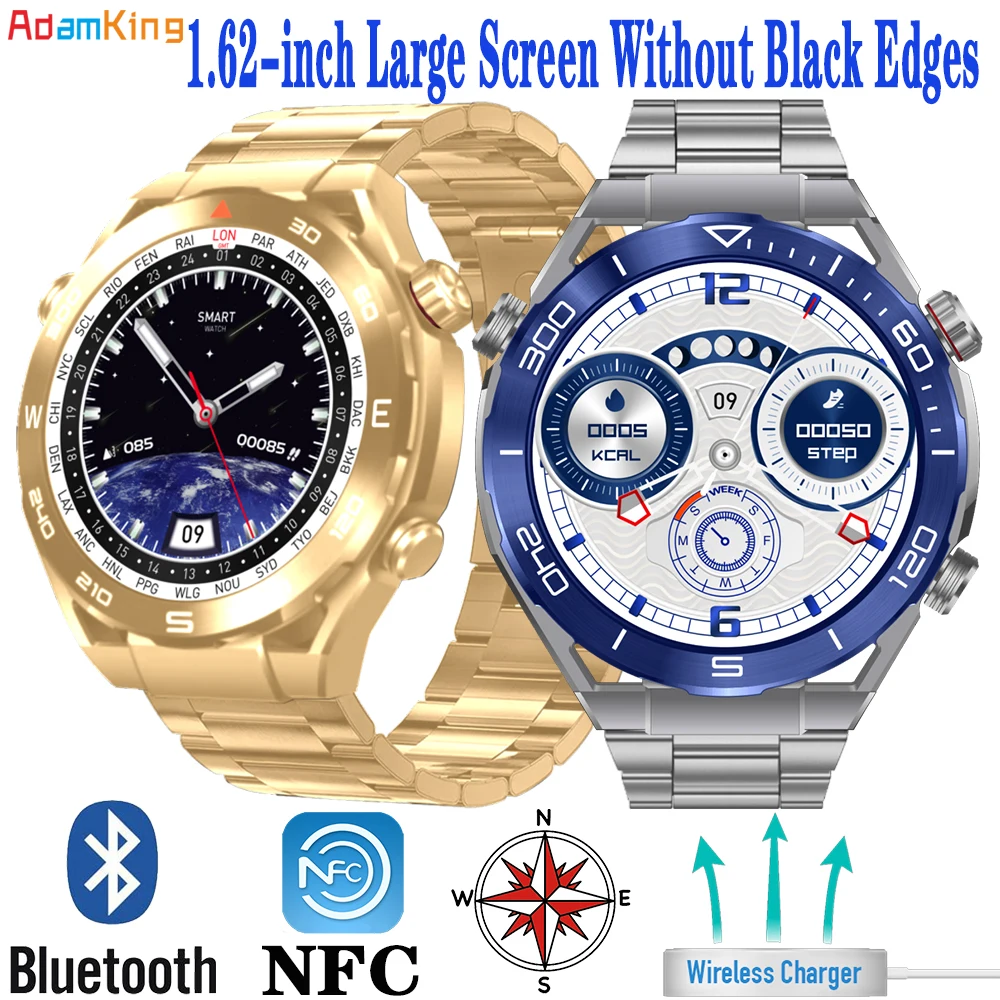 

Ultra Mate Business Smart Watch Men Blue Tooth Call Compass 100+ Sport Modes NFC Smartwatch Waterproof Watches Sleep Monitoring