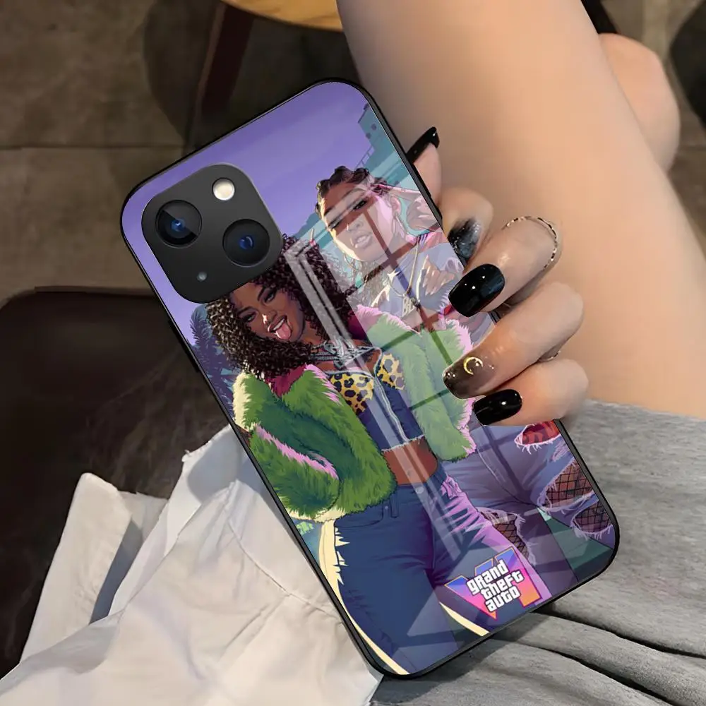 Premium Glass Cover Phone Case - Shockproof and Stylish Design