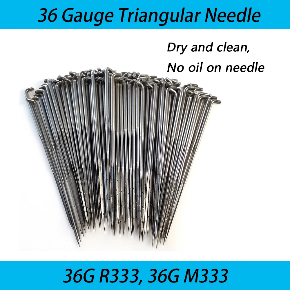 Triangular Needle 36 Gauge Coarse Triangle Punch Needle for Wool Felting Starter 500pcs/lot felting needles needle felting painting kit wool felting kit needle felting kit