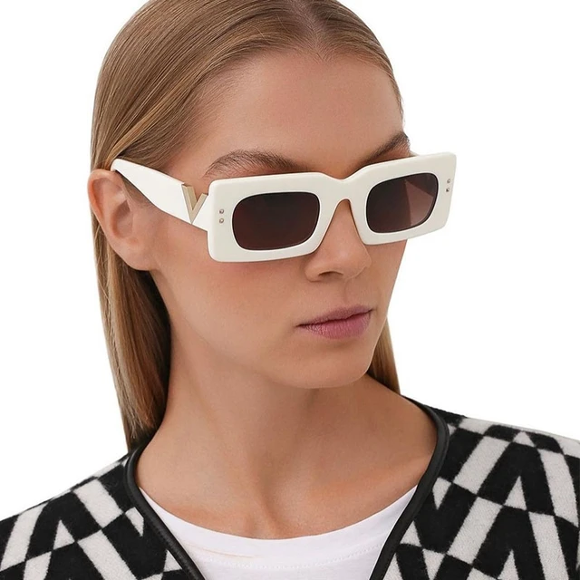 Gucci Off-white Rectangular Sunglasses for Men