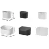 Desktop Cosmetics Storage Box Toiletries Cotton Swab Container Bathroom Accessories Brushes Makeup Organizer Case Lipsticks Box 6