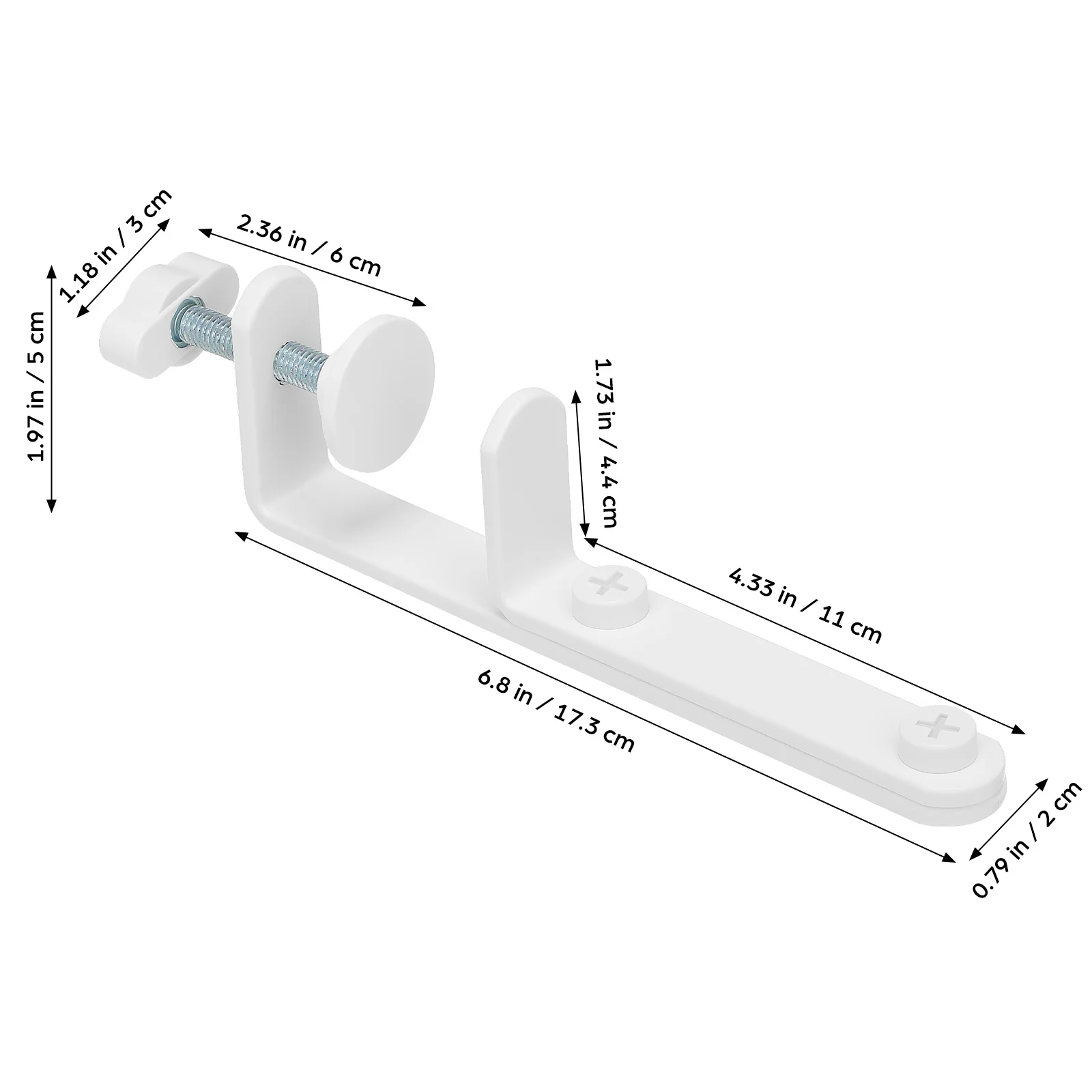 Sturdy Metal Wall Mount Shelf Bracket for Desktop Storage and Organization