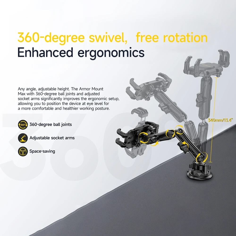 Ulefone UAN02 Armor Mount Max Car Phone Tablet Holder