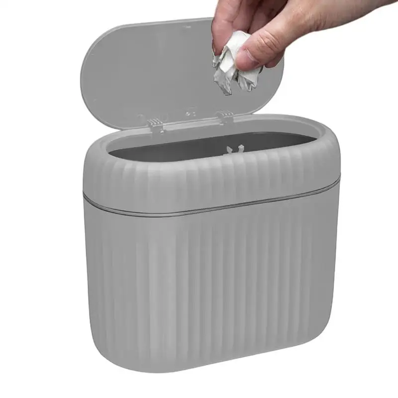 Hanging Car Trash Can with Lid Garbage Storage Organizer Bin Garbage Container Waste Organizer Garbage Box Car Accessories