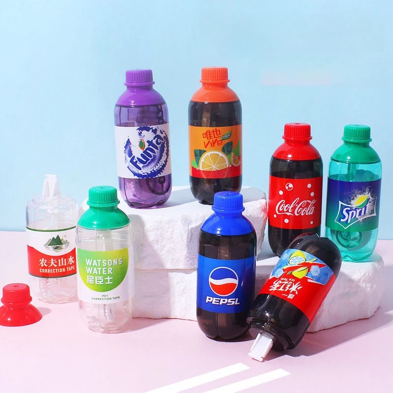 Soda Drink Bottle Corrector Correction Tape Diary Stationery School Supply correction tape correction supplies