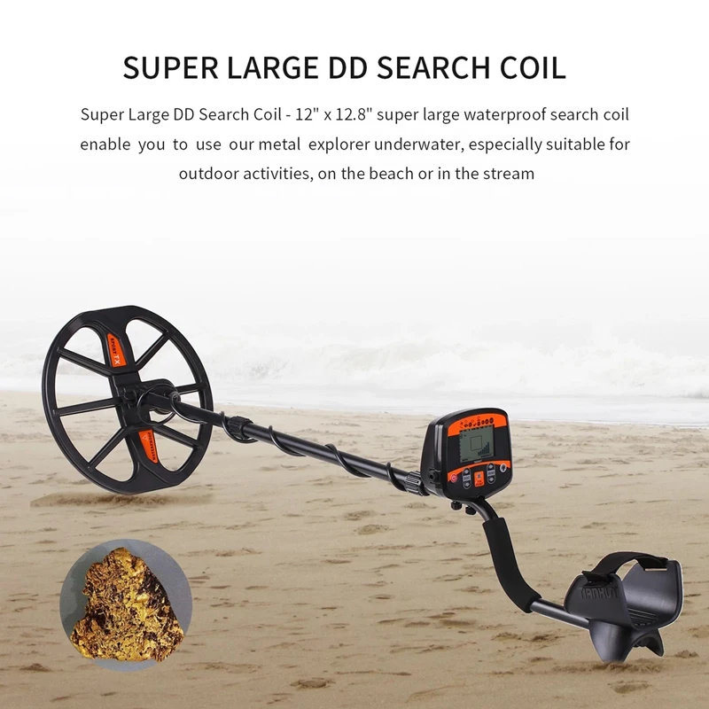 TIANXUN TX 960 Metal Detector 1.5M High Sensitivity Waterproof Coil LCD ...