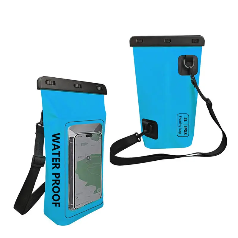 2L Dry Bag Swimming Pack Touch Screen Outdoor Waterproof Kayak Storage Bag Trekking Drifting Rafting Surfing Boating Backpack
