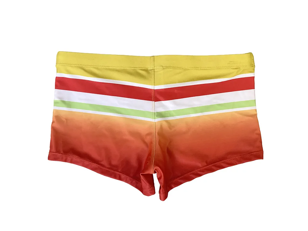 Jessborn Stripes Men Swimwear Swim Trunks Sexy Push Up Pad Male Swimuit Swimming Briefs Men's Bathing Suit Surf Sport Wear Short