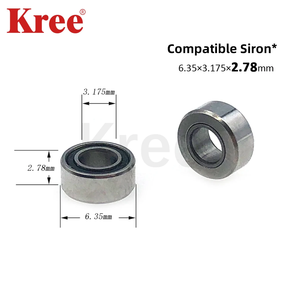 

10/5pcs Dental Bearings High Speed For Sirona Handpiece Size 3.175x6.35x2.78mm Turbine Cartridge Rotor Bearing Ceramic Ball