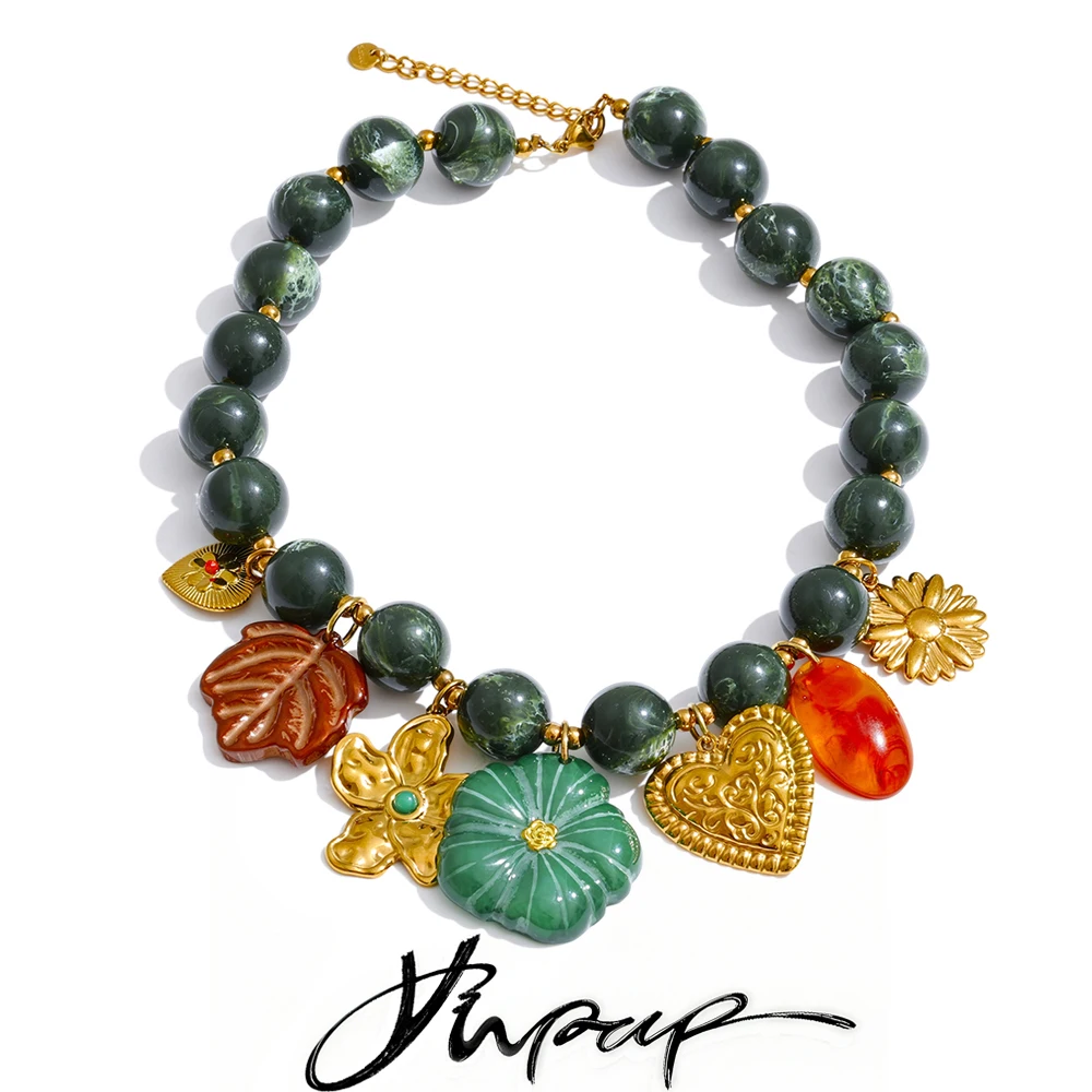 Yhpup Stainless Steel Handmade Jewelry Necklace
