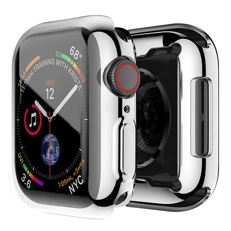Premium TPU Screen Protector & Bumper Cover for Apple Watch - All Series & Sizes
