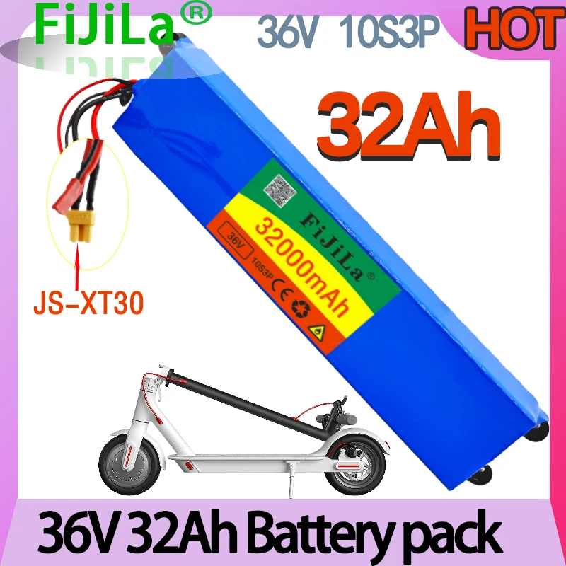 

Neue 36V 32Ah 10S3P wiederaufladголый литиевый аккумулятор с BMS, geeignet для изготовления роликовых аккумуляторов XT30/XT60