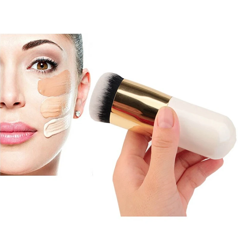 Makeup Brush New Fashion Chubby Pier Foundation Flat Cream Professional Cosmetic Highlight Loose Powder
