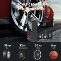 EAFC – compresseur d'air Portable sans fil, gonfleur de pneus de voiture à double écran pour Automobiles et véhicules électriques, accessoires de pièces automobiles 6