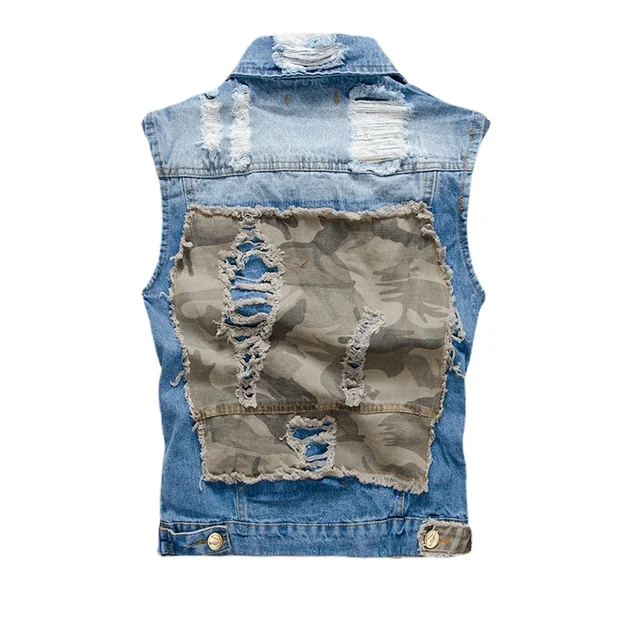 Vista Denim Slim para Homens: Estilo Punk e Conforto Incomparável 4 Men Slim Denim Vests Jackets New Fashion Male Orange Fit Denim Coats Vests
