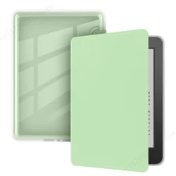 Sleek Acrylic Protective Case for Kindle Paperwhite - Clear Pouch Cover (Light Green)