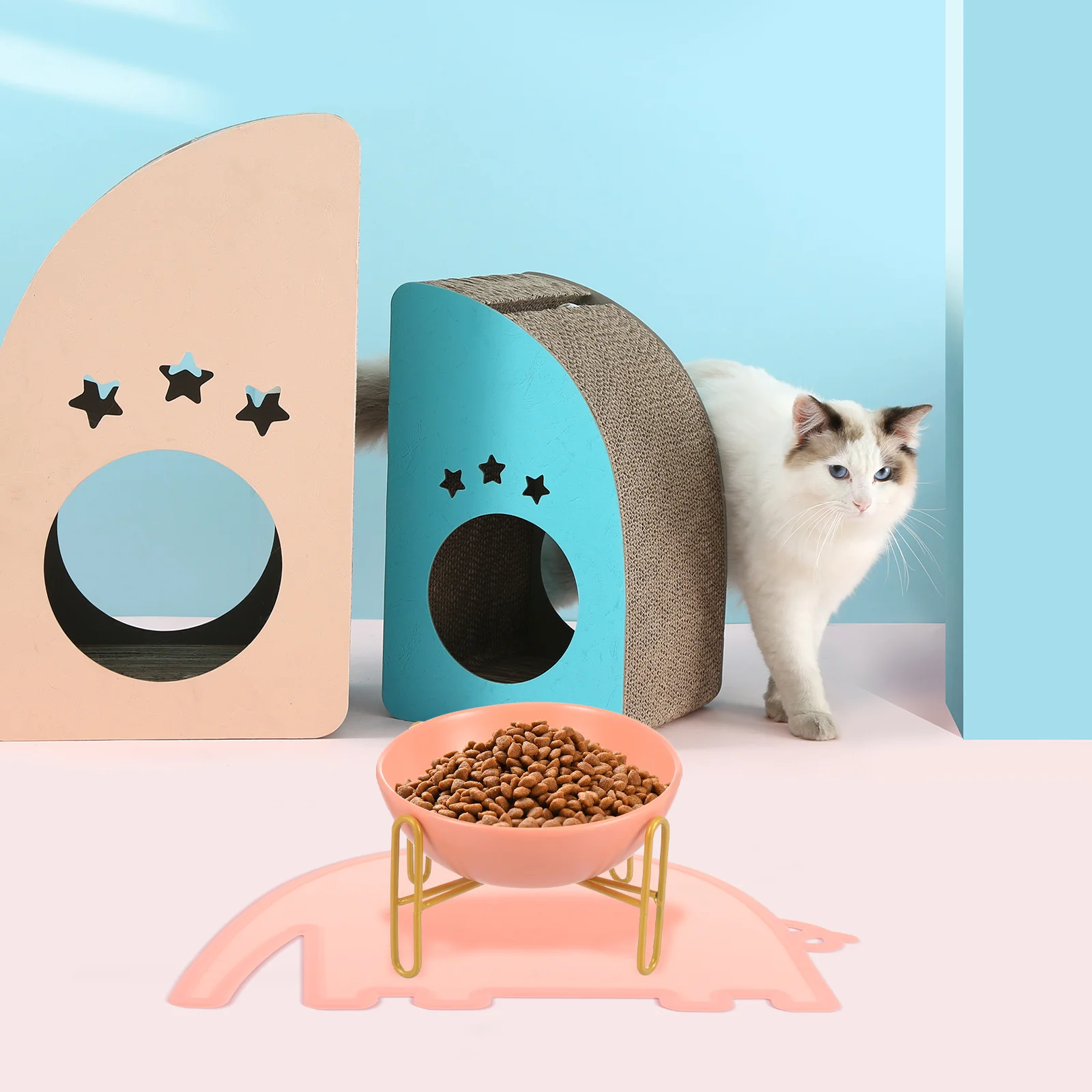 

Pet Silicone Mat Dog Feeding Placemat for Cat Bowl Puppy Food Household Pad Supply