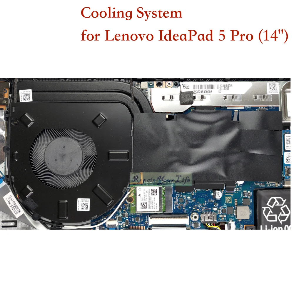 Lenovo Ideapad 5 Pro-14ITL6 82L3 Pro-14ACN6 14IAP7 14ARH7 5F10S13957 5F10S13958 PC 냉각 라디에이터 용 노트북 CPU 팬 쿨러