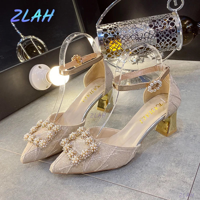 Wedding Bridal Shoes 2022 Female Spring Rhinestone Bow High Heels Crystal  Pointed Pumps Party Birthday Shoes Zapatos De Tacon - AliExpress