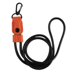 Premium Leather ID Card Holder with Key Ring and Lanyard (Brown)