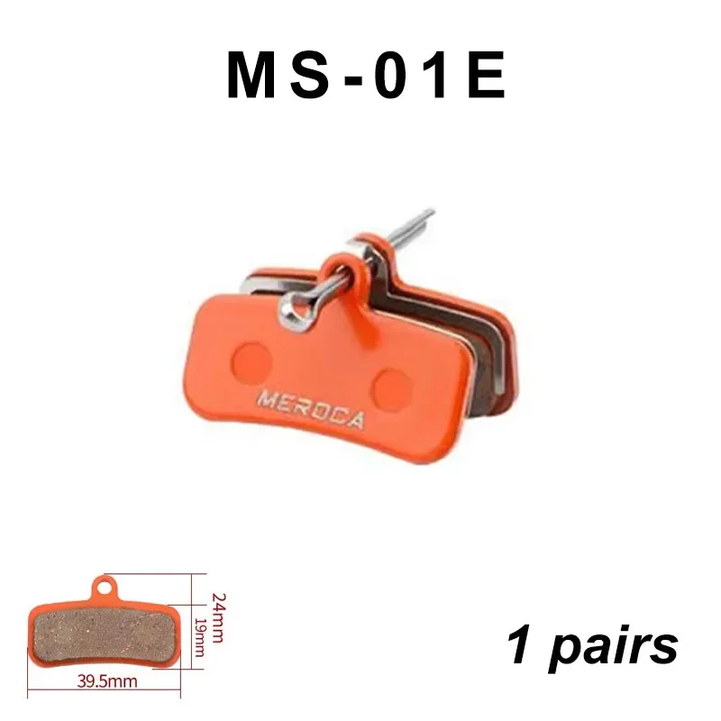 Plaquettes Frein Disque MEROCA DS-01E Pour Shimano Saint BR-M810 - Neuf, Orange
