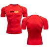 Men Gym Hub Graphic Print Running Compression Short sleeve tight-fitting Gym Sport T-shirt Fitness  RL00011 5