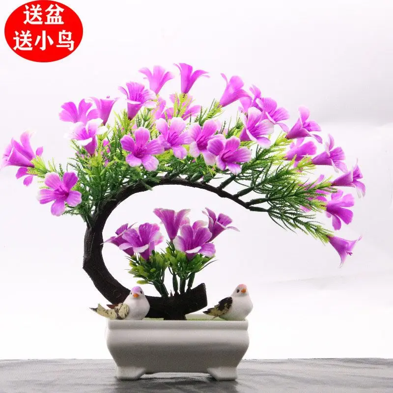 

Bonsai Simulated Plant Ornaments Indoor Living Room Home Furnishings Decorations Wine Cabinet TV Cabinet Crafts Office Desk