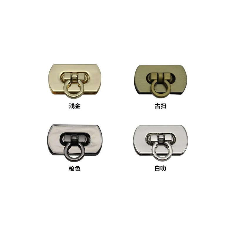 10pcs Detachable Lock Metal Buckles Handbag Purse Bag Clasp Hardware DIY Leather Crafts Accessories Leather Bag Closure Lock