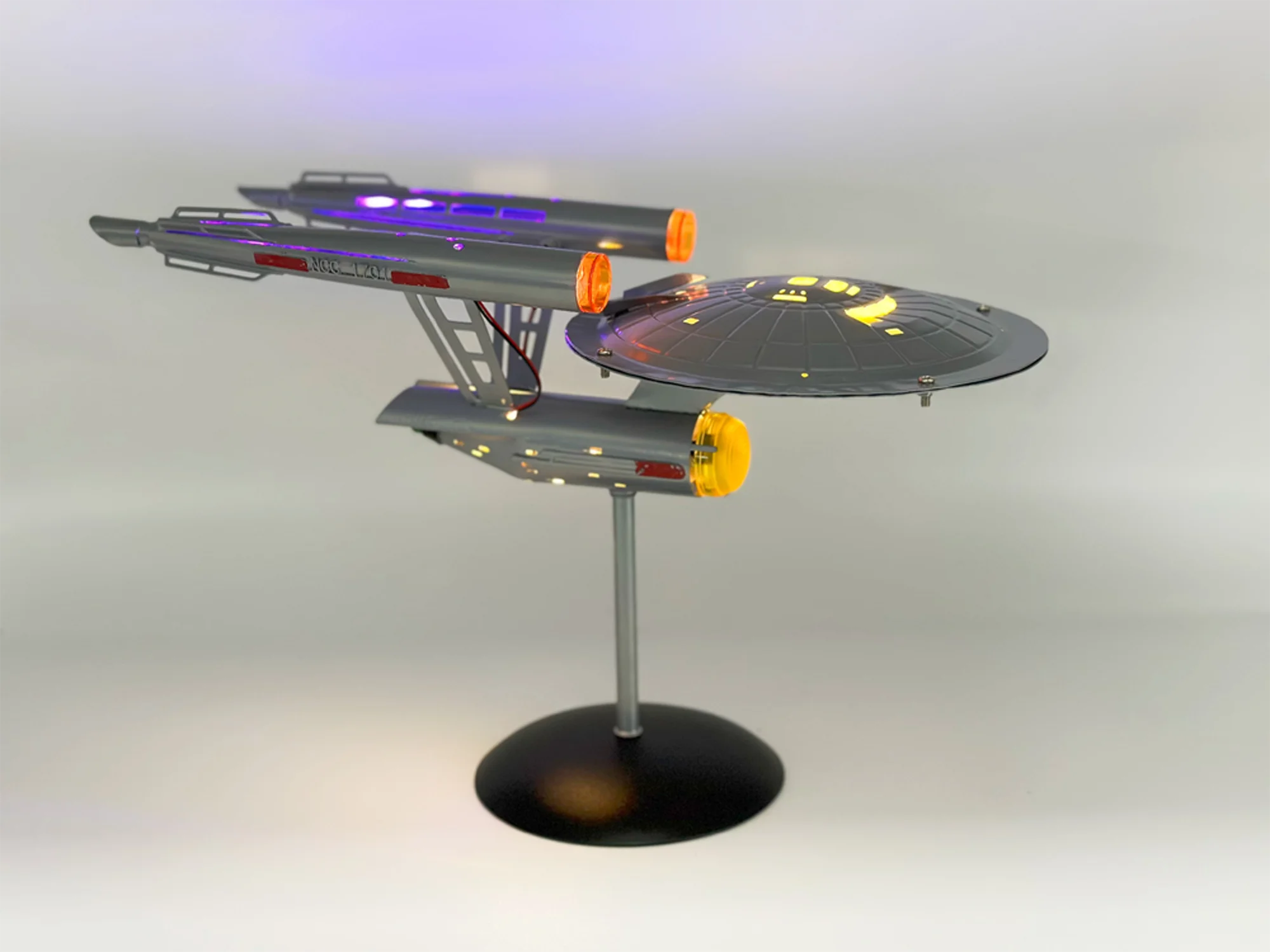 Metal Aircraft Replica, Star Treks Enterprise Model, Starship Artesanato, Ornamento Colecionável, Toy Gift, 1:1000