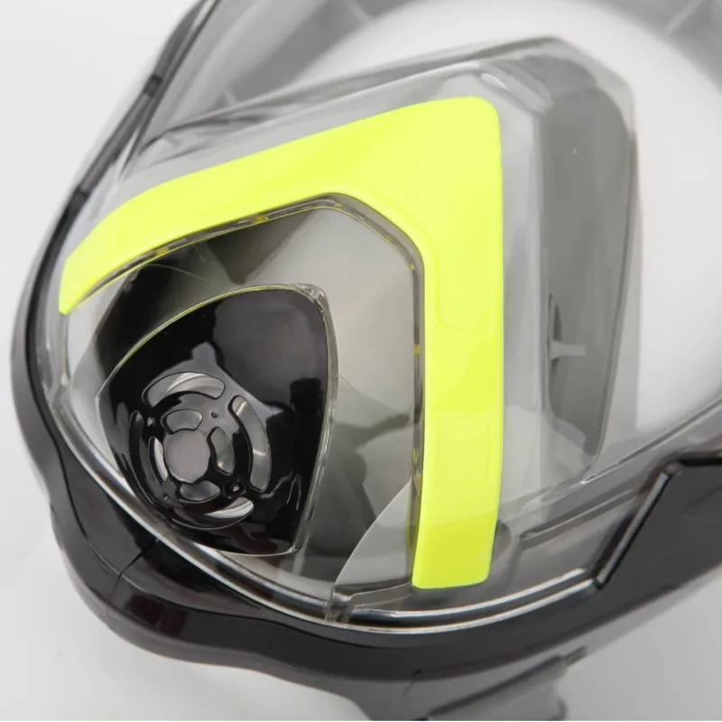 Snorkeling diving mask Full Face 180&deg;Panoramic View Silicone Dry Top Snorkeling Diving Swimming Goggles 2 Snorkels Anti-Fog Anti-Leak
