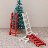 1:12 Dollhouse Miniature Furniture Handmade Wooden Ladder Fairy Door For Kid Magic Tooth Fairy Doll Accessories 1